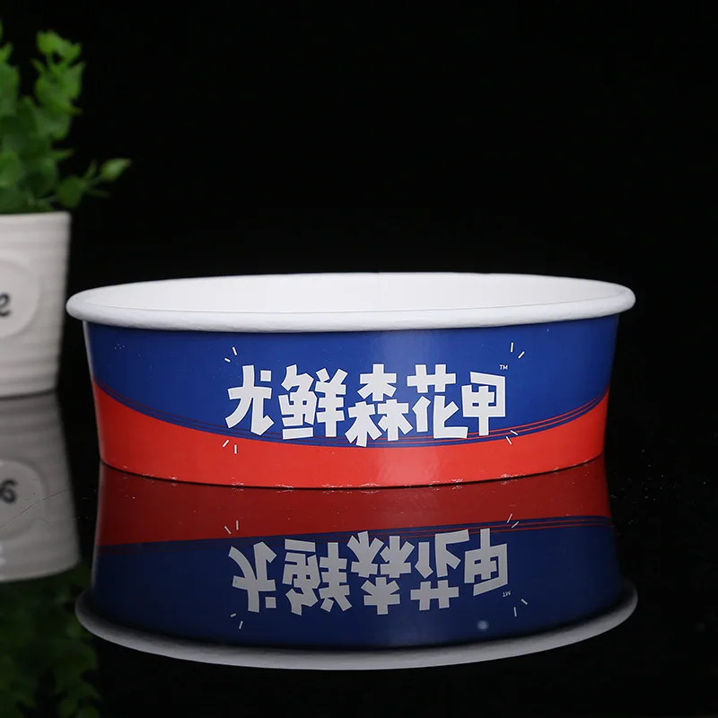 1300ml disposable food package  kraft paper salad bowl china salad bowl paper disposal kraft paper for sale takeaway food truck