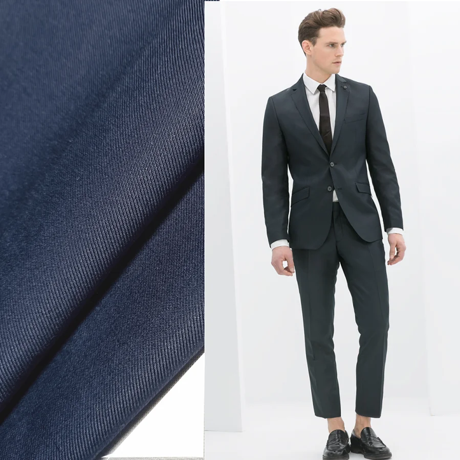 Hot-sale  Tr Suiting Fabric Men Tr Suit Fabric Polyester Viscose Customized Color High Quality Stretch Twill Woven