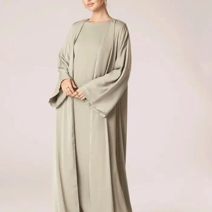 Best Price Chiffon White Chiffon Cape Dress Support Muslimah Dress Support Dress For Muslim Ladies New Fashion 2022