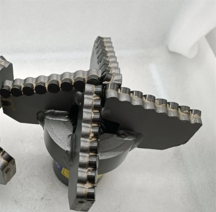 High quality 6 inch 4 Wings Non Core Diamond PDC Bit / PDC Drag Bits For Water Well Drilling