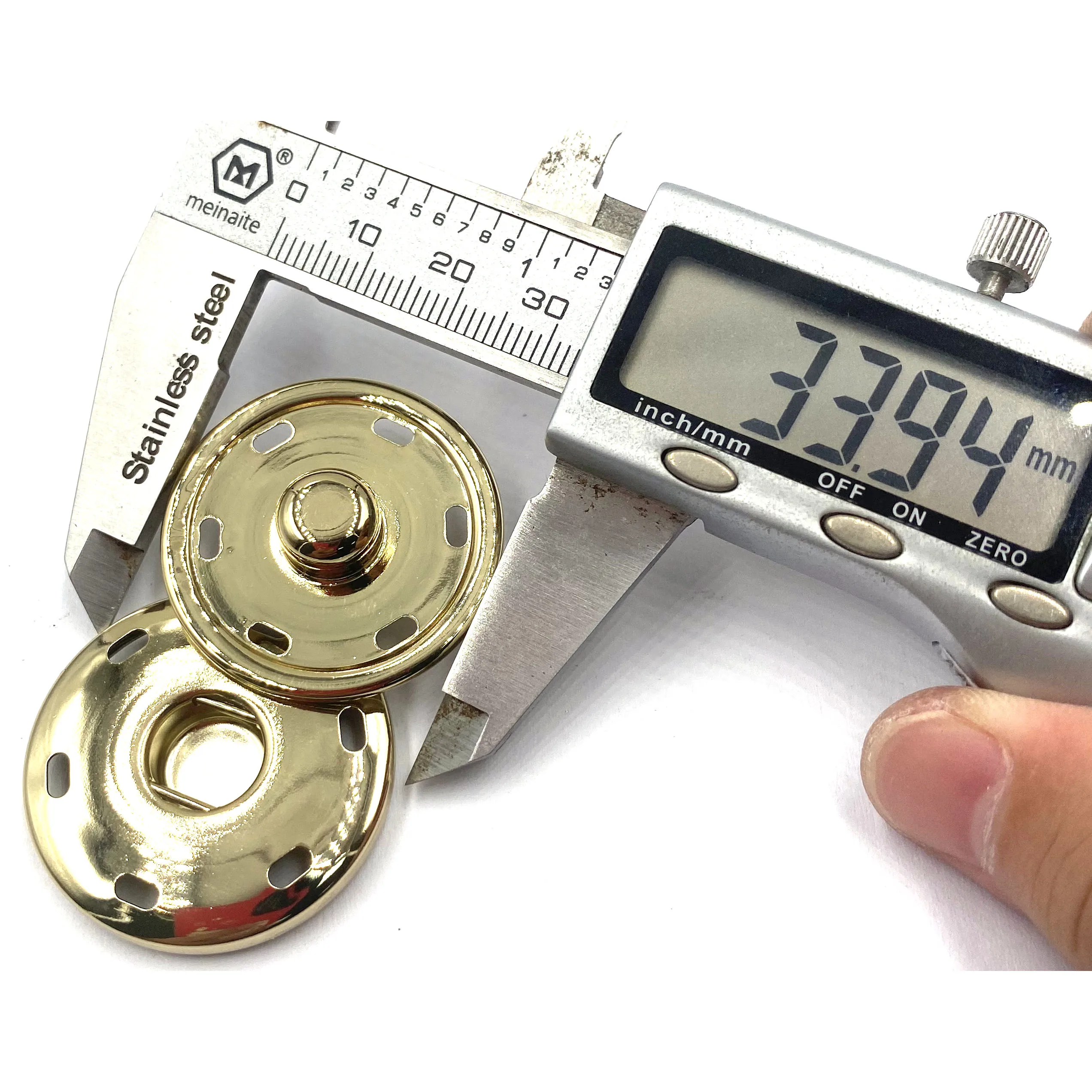 China Made Custom Brass Material Durable And Rust-Free Solid Prong Press Studs Snap Fasteners