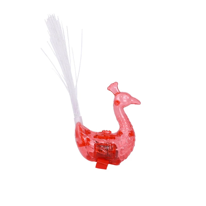 Семицветный Детское детские светящиеся Роман случайный цвет Павлин пальчиковая лампа светящаяся игрушка