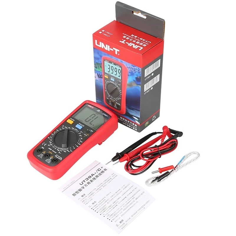 Auto Range True RMS Multimeter Portable Tester Resistance Capacitance Current Measurement Digital Multimeter