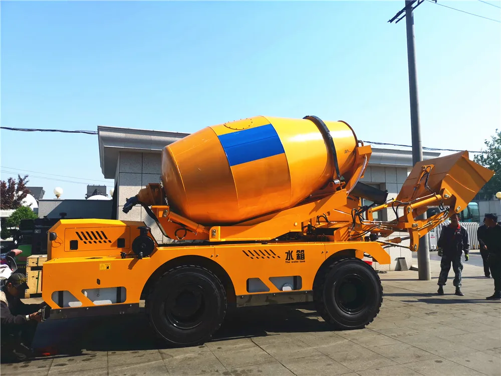Shandong concrete mixer truck construction sites 4.0 Cbm self loading mixer truck