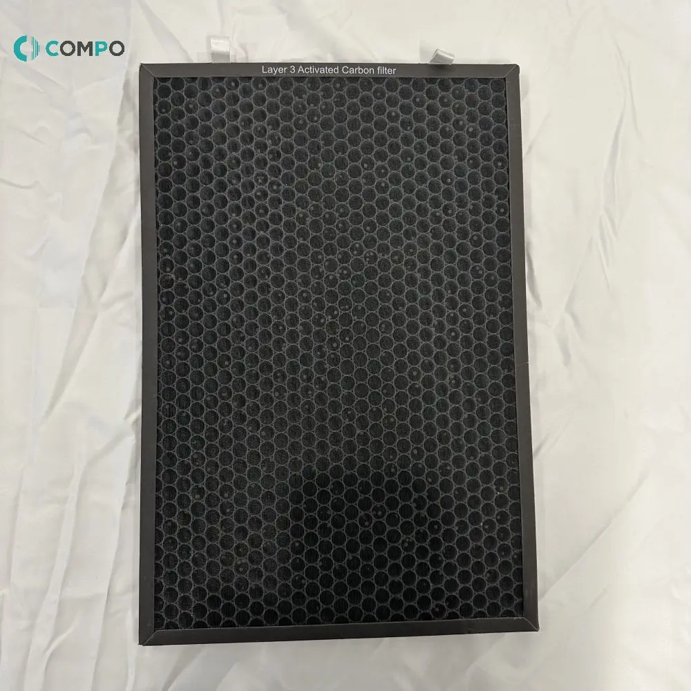 Photocatalyst  with activated carbon air purifier filter element  composite  air purifier filter