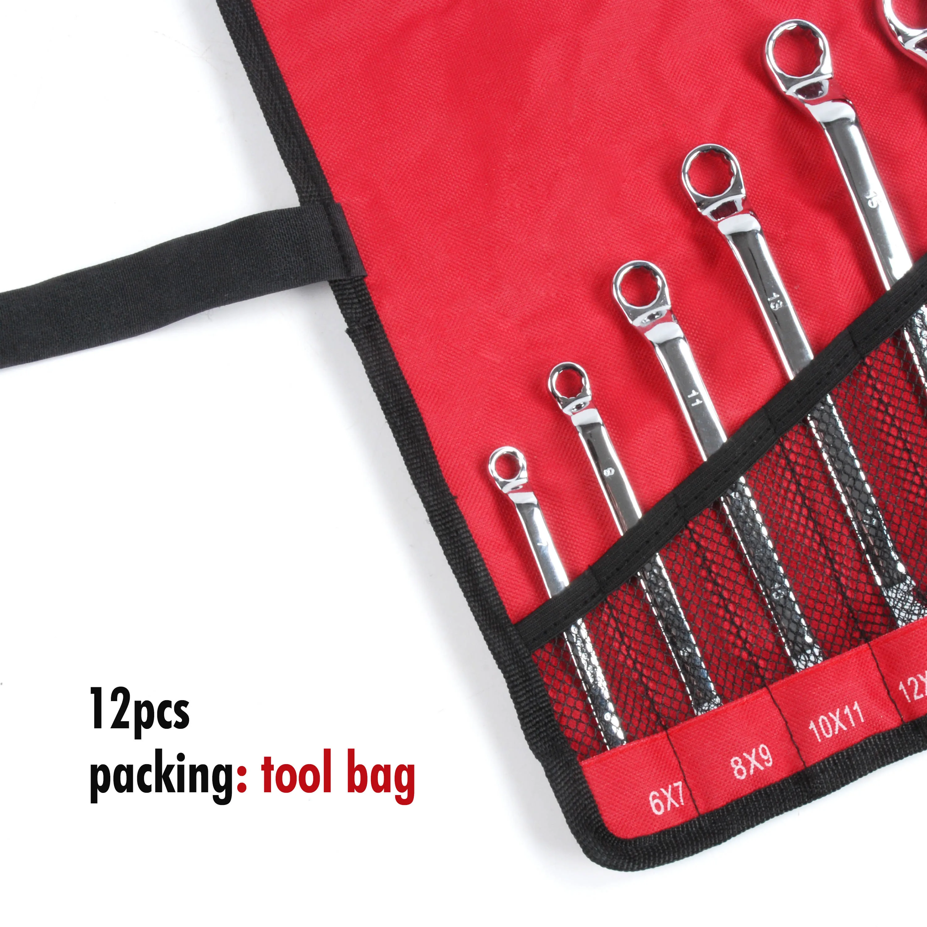 Американский стиль зеркальная поверхность Метрическая механика ручной инструмент двухсторонний кольцевой гаечный ключ Crowfoot Wrench