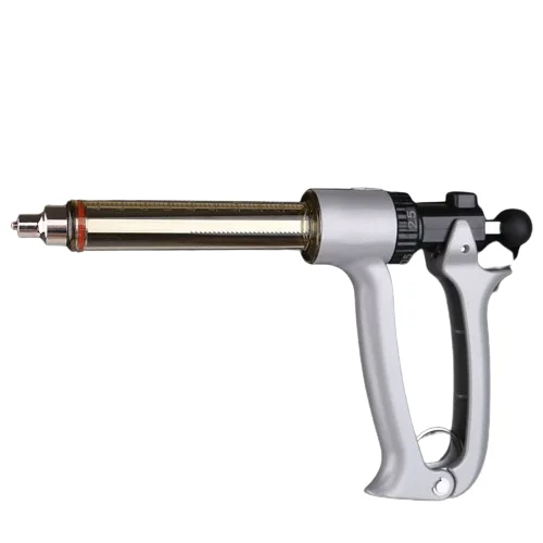 High Quality Dosing Adjustable Poultry Veterinary Pistol Continuous Syringe For Cattle Sheep