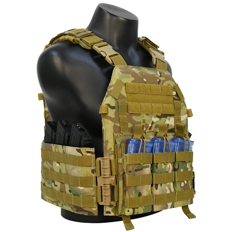 GAF Great Performance 1000D Nylon Camouflage Tactical Backpack Outdoor Durable Quaik Release Tactical Vest with Mag Pouches