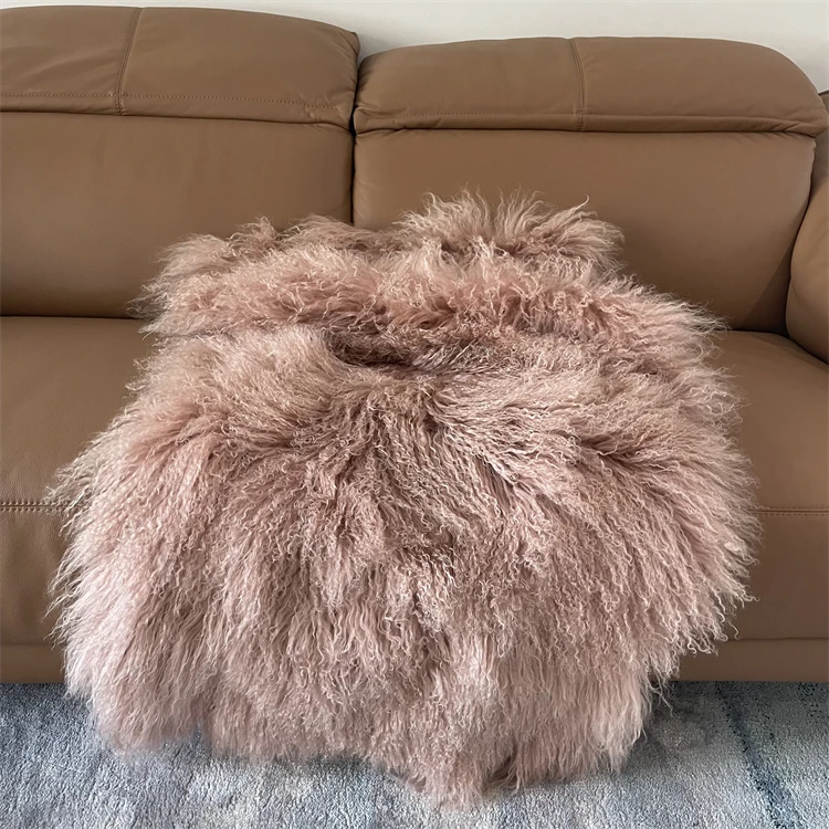 Long Curly Mongolian Lamb Fur 100 Sheepskin Rugs And Carpets