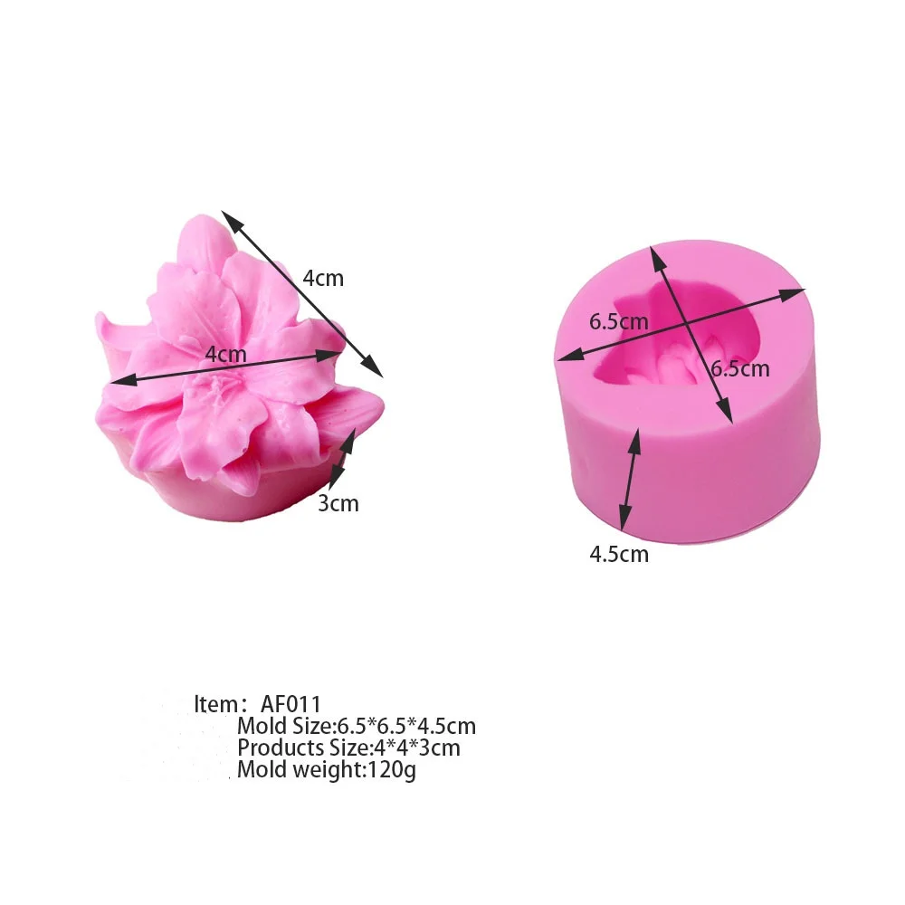 Lily silicone mold Handmade soap mold DIY soap soap mold