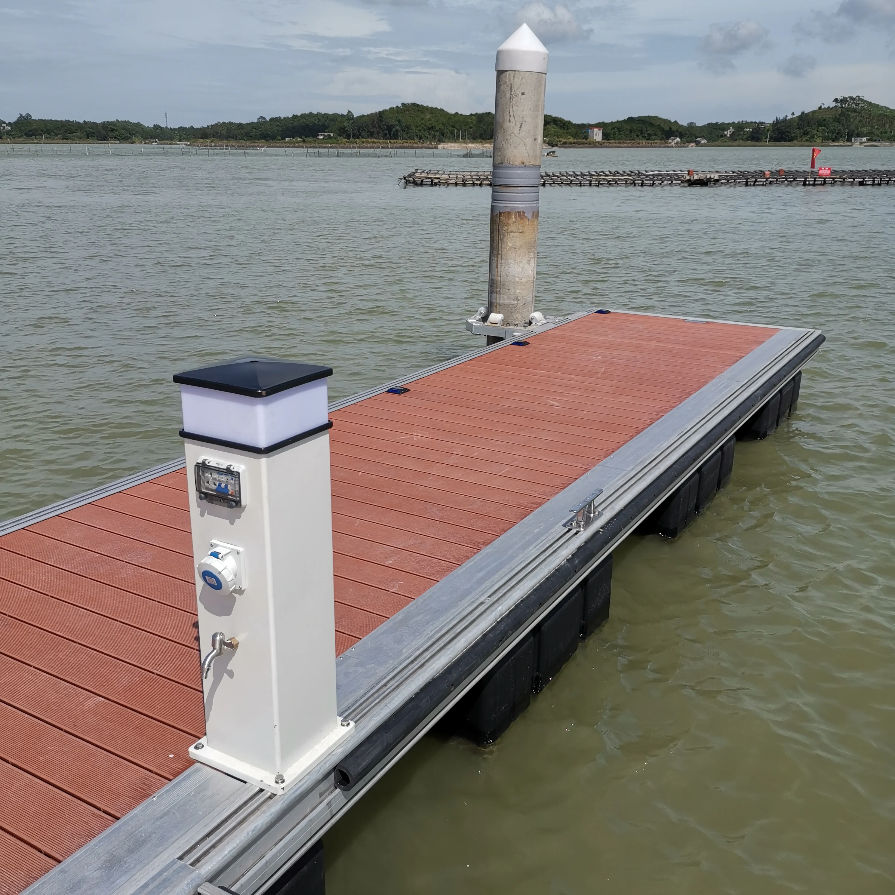 Factory supplier plastic foam pontoon used on floating dock for good sale