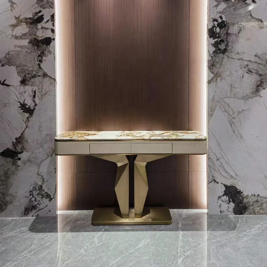 Hot sale  stainless  base console table