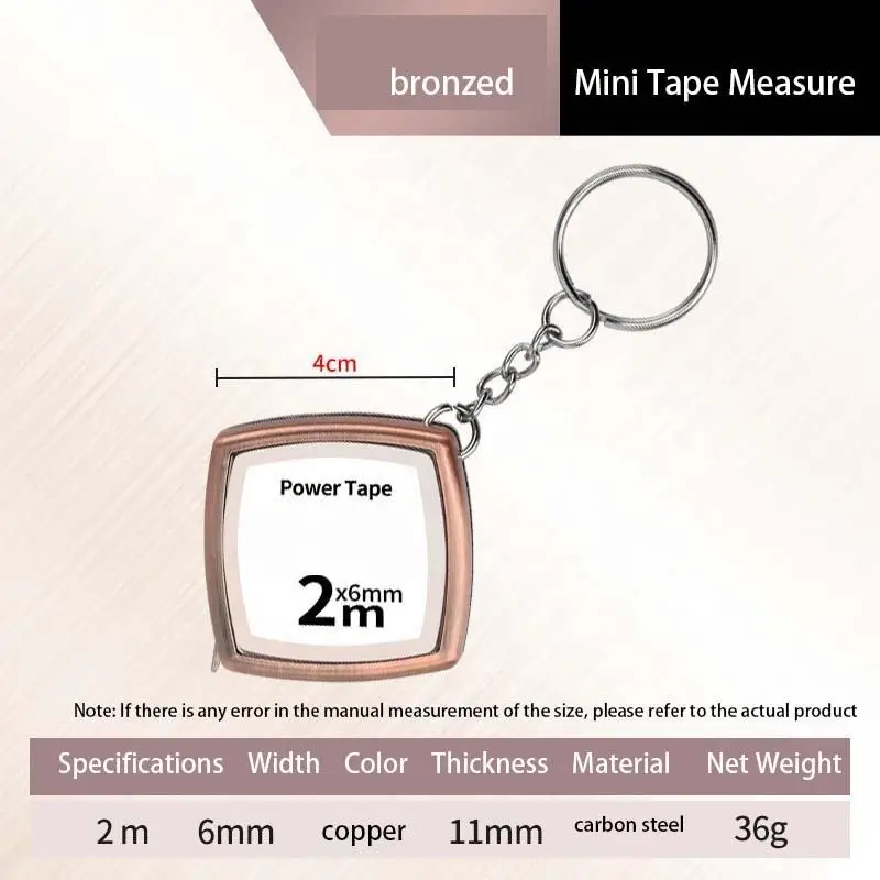 1 m 2 m promotional tape measure retractable promotion gifts measuring tape keychain