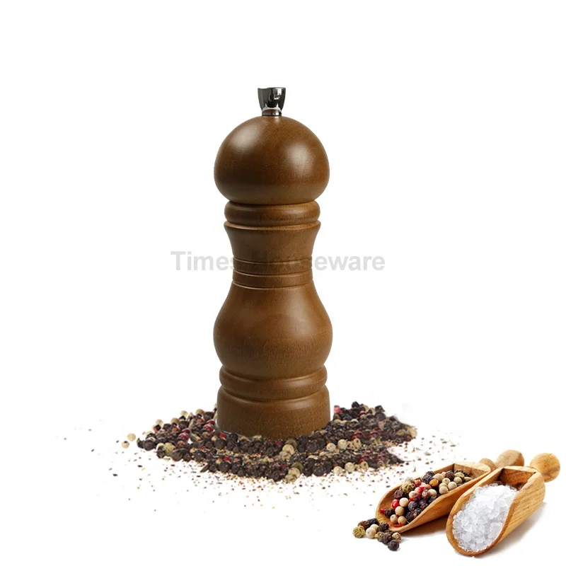 Manual beech wood salt pepper shaker mills,Mini pepper mill