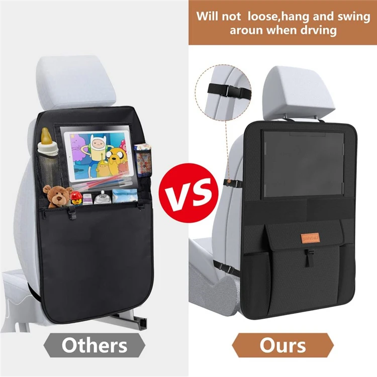 Premium Car Seat Organizer Multi-pocket Auto Backseat Multifunction Storage With Touch Screen Tablet Holder Backseat Organizer