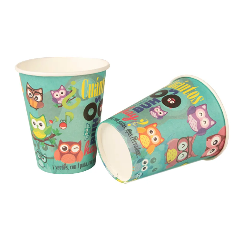 Eco Friendly Recycled White Kraft Food-grade Custom logo Printed Paper Coffee Cups Wholesale