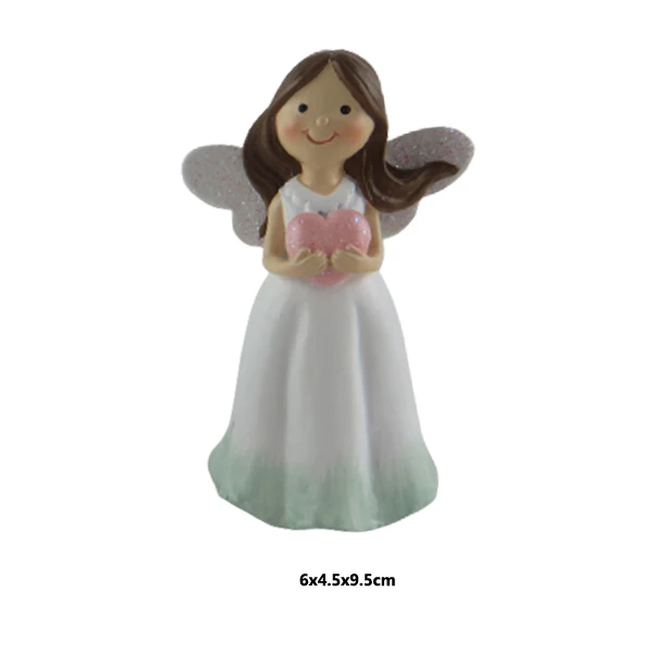 Милый мультяшный ангел креативные настольные полимерные подарки для девочки полирезиновая фигурка ангела домашнего декора