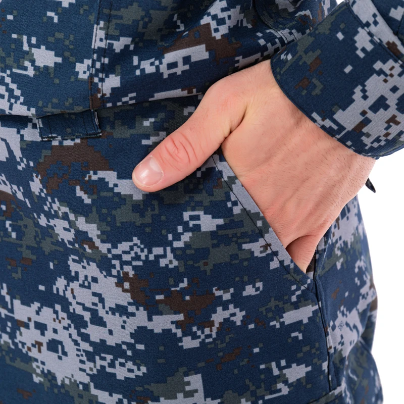 2024 OEM Tactical Gears ACU BDU Set Ocean Camouflage Long Sleeve Jacket Shirt Pant Combat Hunting Uniforms