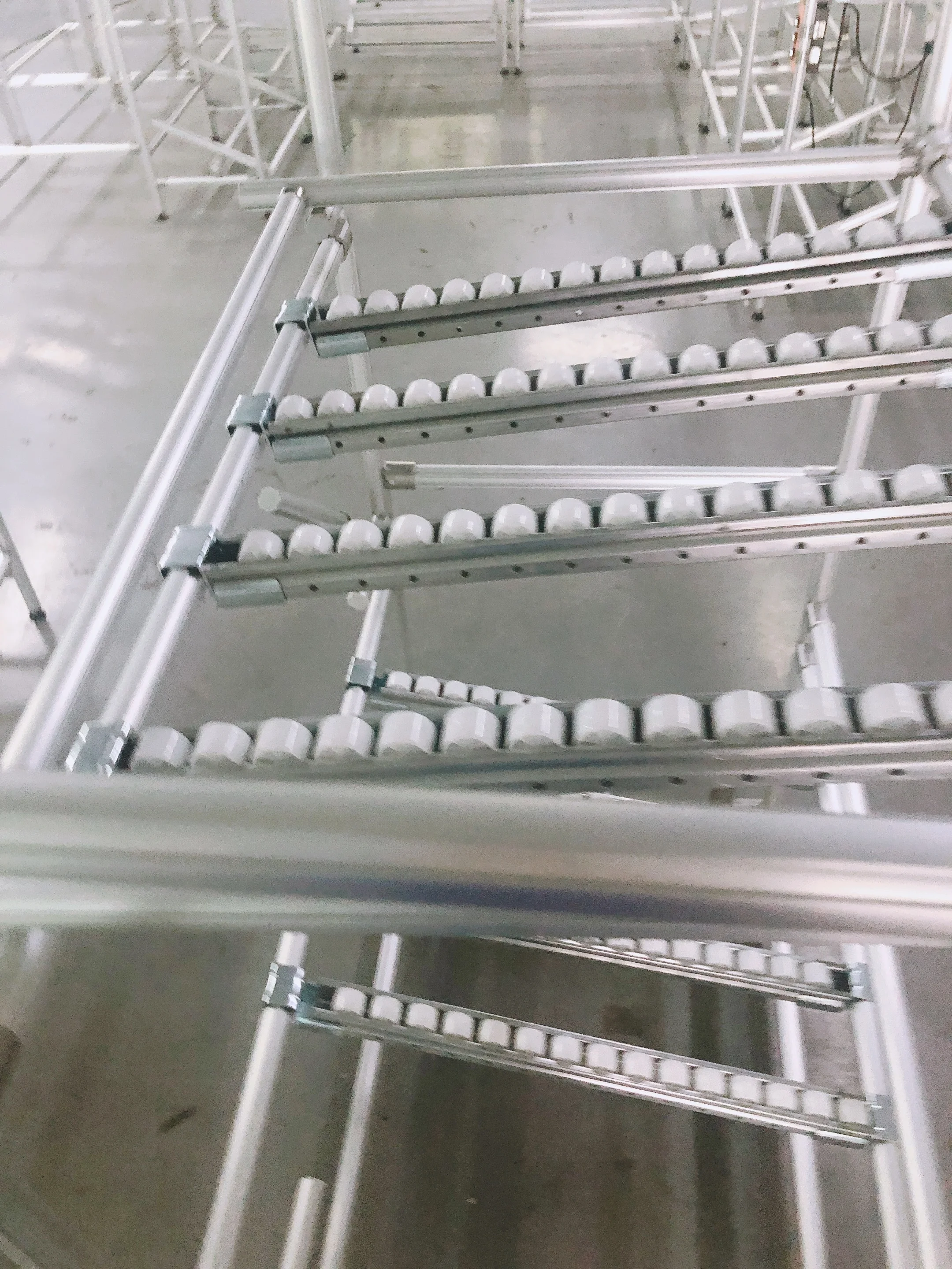 HOT SALE roller track gravity roller track OD34mm roller conveyor for sliding shelf system