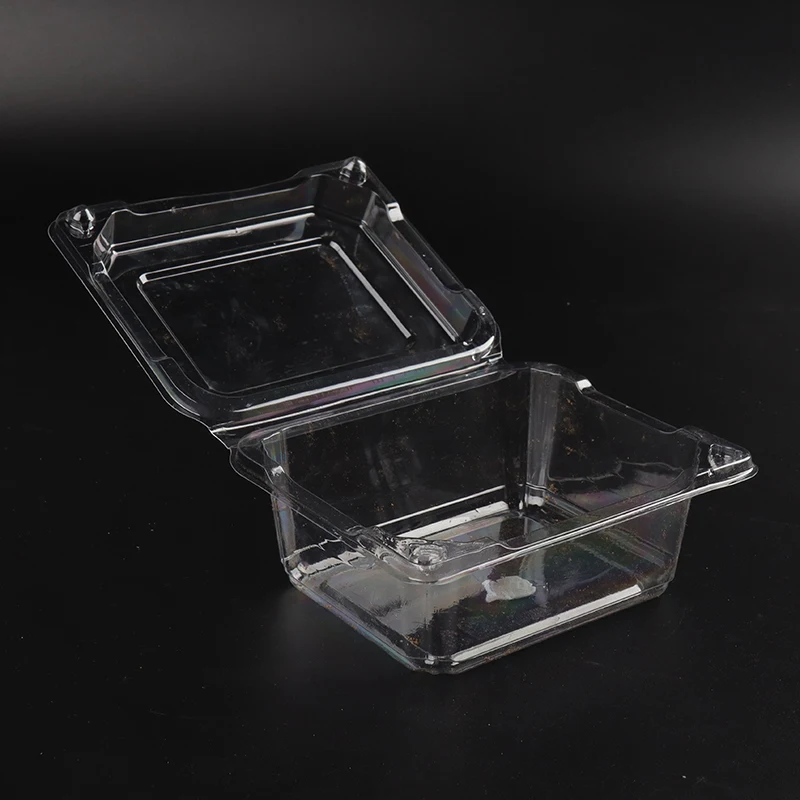 Factory Price Food Fruit Containers Transparent Pet Plastic Blister Box Clamshell Litchi Grape Box Packaging With Lid