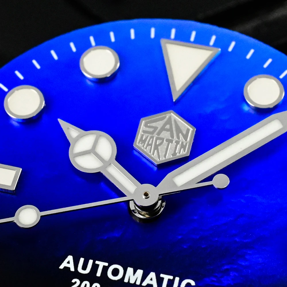 San martin high quality sapphire 20atm bgw9 shell dial nh35 mechanical automatic stainless steel diver dive watch man for sale