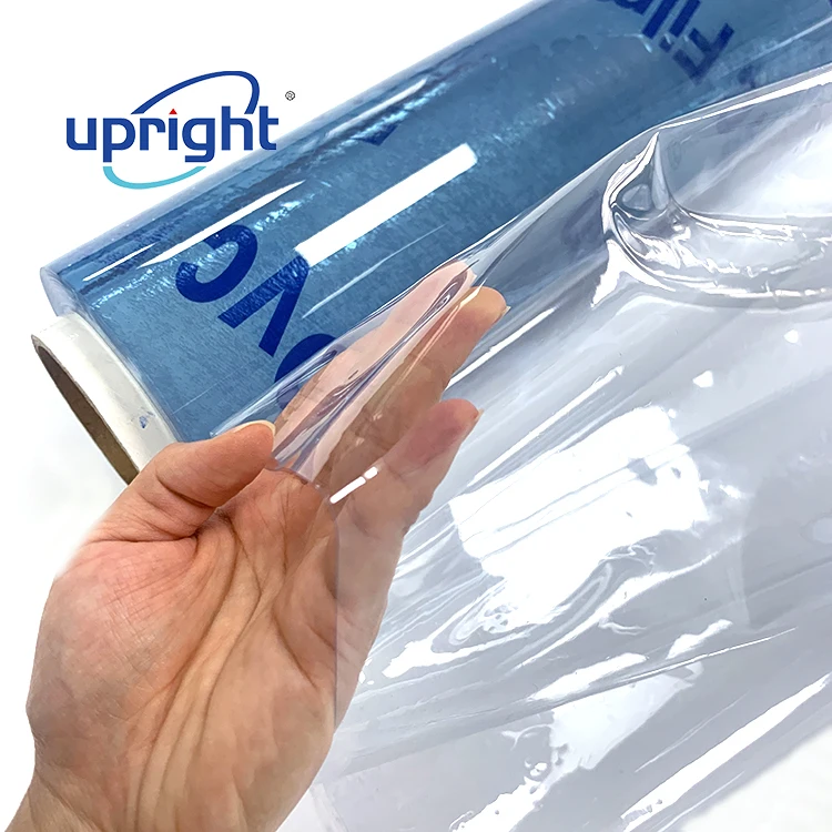 Upright  flexible plastic sheet waterproof transparent clear soft  pvc sheet roll for bookcover