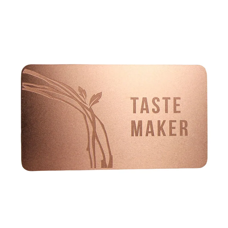 Customized Personal Logo Durable Stainless Steel Credit Card Size Laser Cut VIP Member Metal Business Card