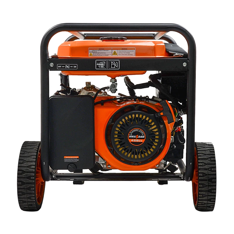 Hwasdan China Manufacturer Open Frame 6.5KW Portable Gasoline Generator Set for sale