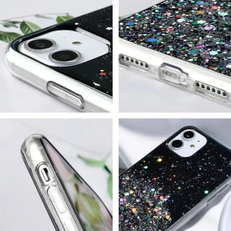 UNIMOR Drop shipping bling bling Luxury Glitter phone case accessories mobile shell case for iphone