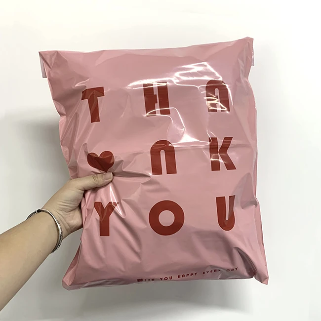 Stock Biodegradable Plastic Mailing Bag Floral Custom Logo Clothes Apparel Bag Plant Based Poly Mailer Wig Mailing Shipping Bags