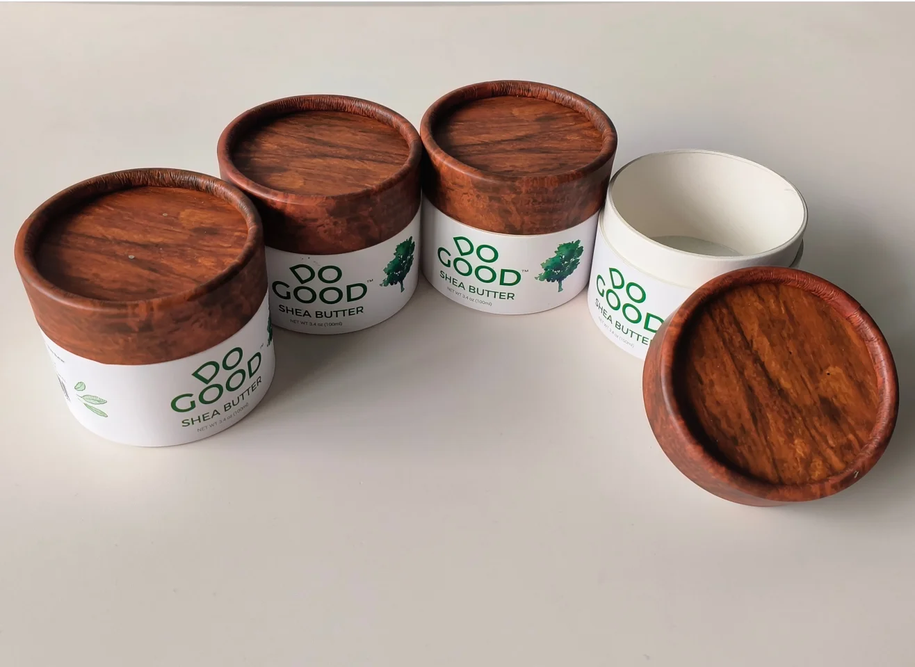 Custom Print Cardboard Cosmetics Packaging Pot Biodegradable Cream Tube Round Box Cylinder Cosmetic Paper Jar