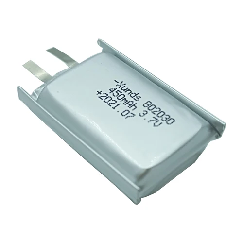 Certificates factory single lipo battery cell 802030 3.7V 450mAh polymer lithium battery