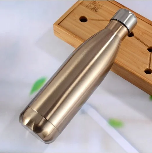 Лидер продаж на экспорт, вакуумная Изолированная термобутылка для воды 500 мл с широким горлышком и двойными стенками, из металла 304 SS для взрослых