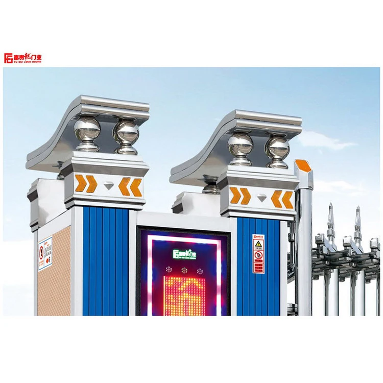 
Factory direct sales retractable door Automatic Stainless steel Retractable Sliding Gate For Courtyard telescopic door design 