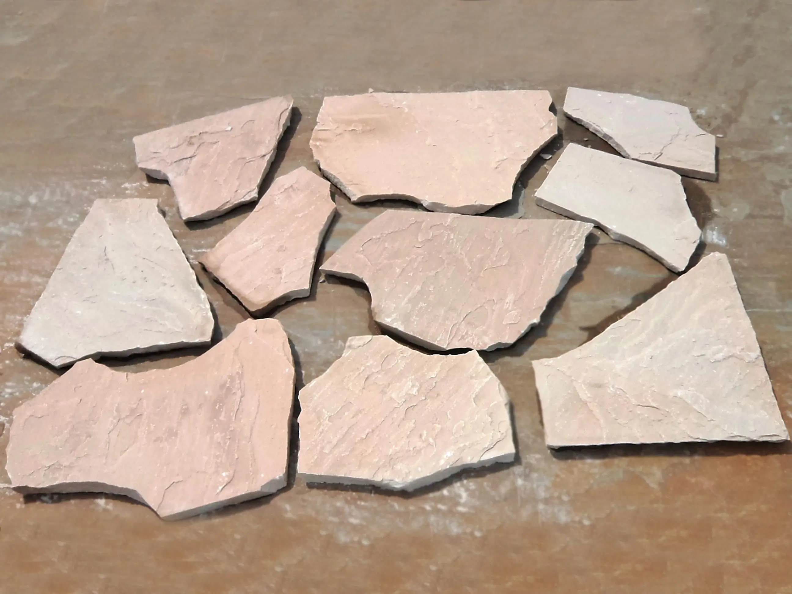Dholpur Beige Honed Top Calibrated Bottom Machine Cut Edges Sandstone High Strength Bulk Quantity Top Selling
