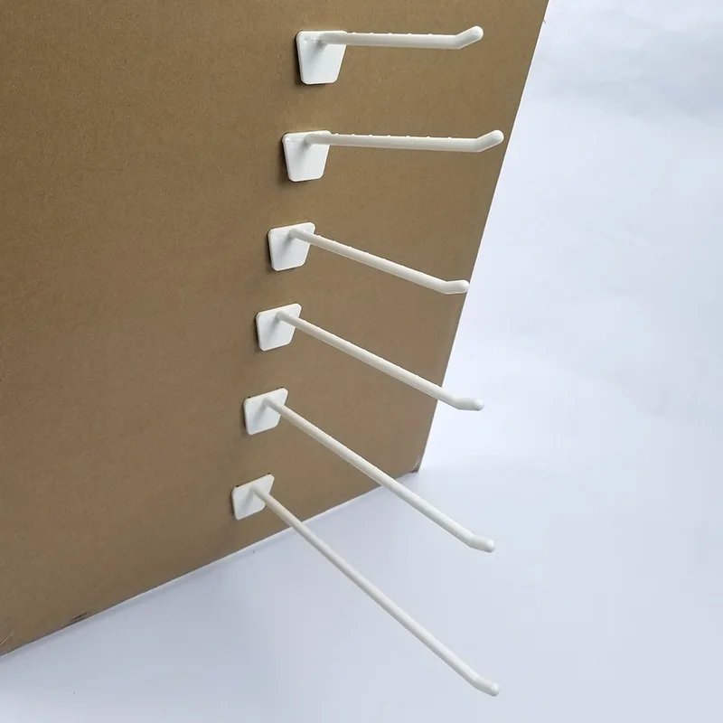 Wholesale 3 inch Plastic Peg Hooks Accessories Retail Display ABS Hooks For Cardboard Supermarket Display