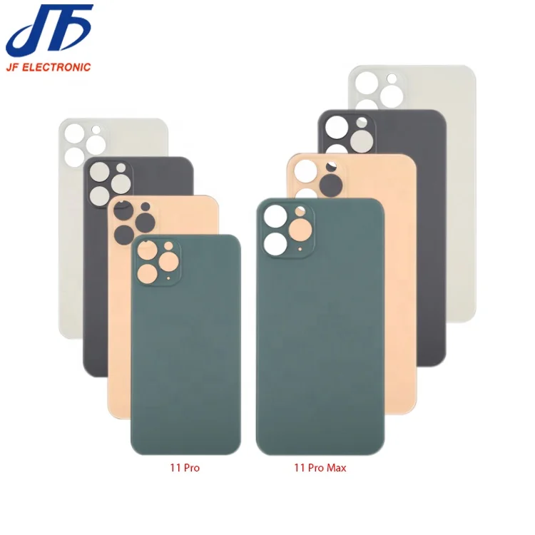 Hot selling battery cover housing big hole back glass for iphone 11 11 pro max rear door window