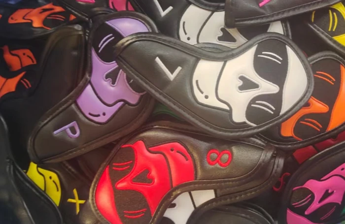 Waterproof Golf Irons Cover Set, Artificial Leather Golf Club Covers, Colorful Golf Irons Headcover