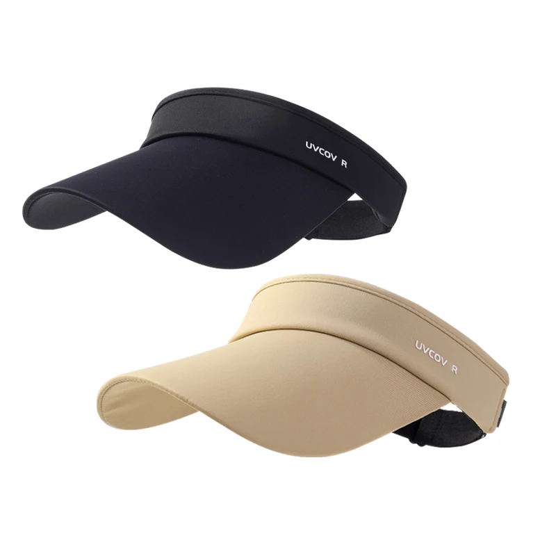 Wholesale Girls Outdoor Running Sun Visor Hat Beach Hats Women UV Protection Large Brim Sun Hats for Women Summer Ladies