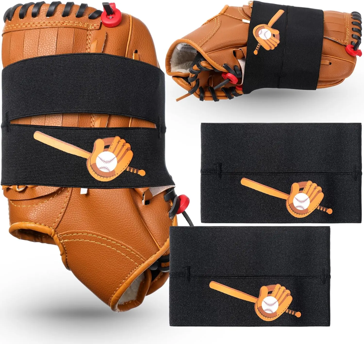 Hot Sale High Quality Baseball glove Softball Gloves  Straps  Hook Loop Tapes Practical