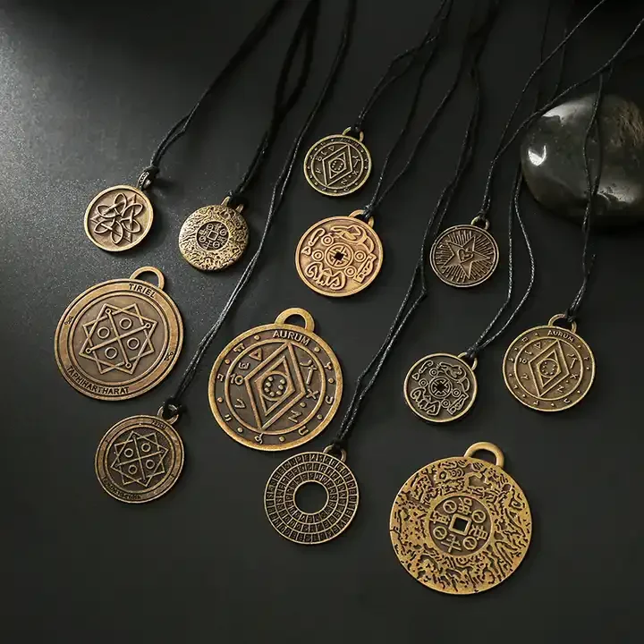 Amulet pendant Thai Coin Money Amulet  love lucky Pendant Wealth Health money Amulet Factory production