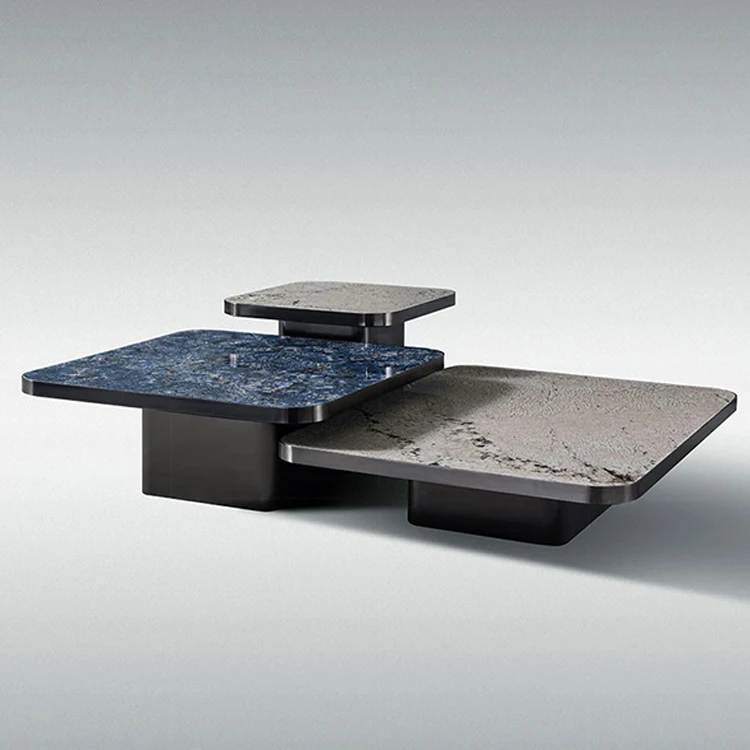 Home furniture round center table marble top coffee tables modern design luxury coffee table for living room