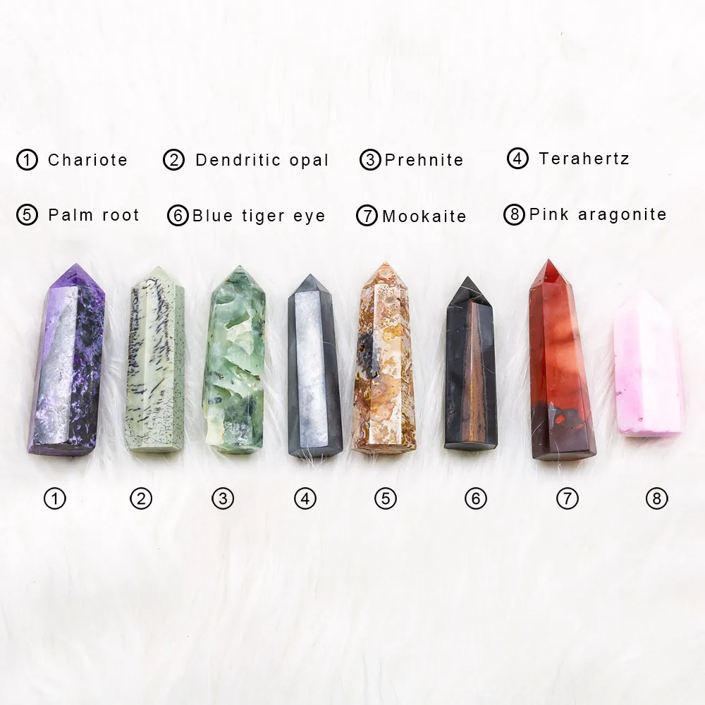 Wholesale high quality reiki natural mixed crystal point various quartz tower healing stone for home decoration