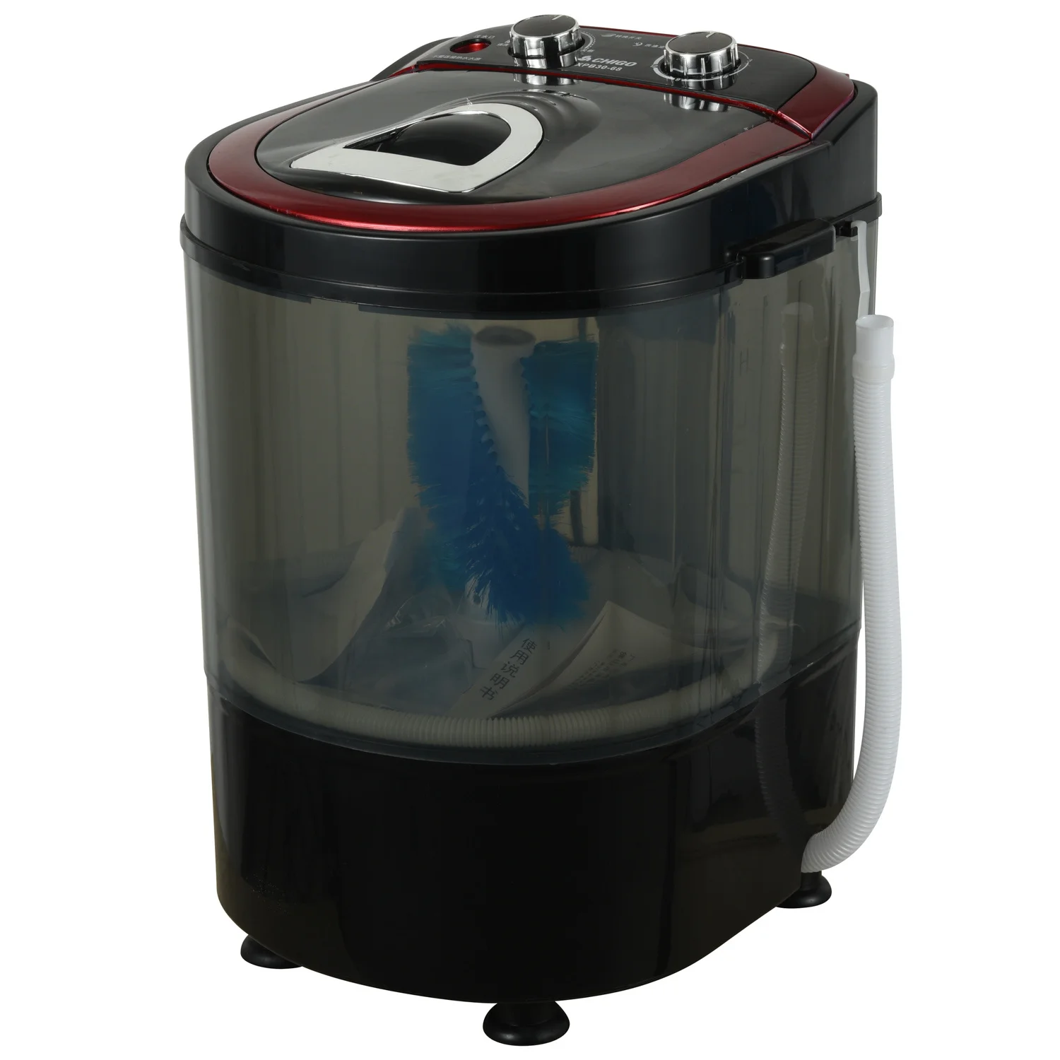 3kg mini portable washing machine with shoe brush