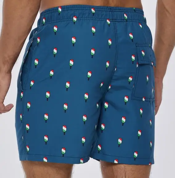 BSCI factory men swimshorts custom print swim shorts beach shorts for men custom