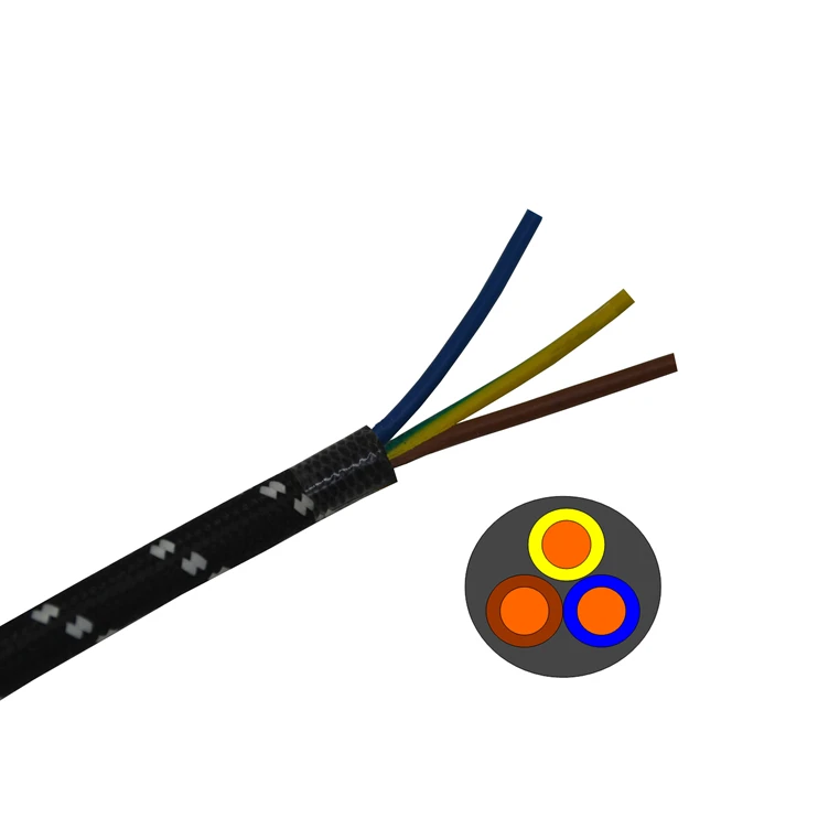 Flexible 2 Cores RVV Power Cable with Bare Copper Conductor for Convenient Use