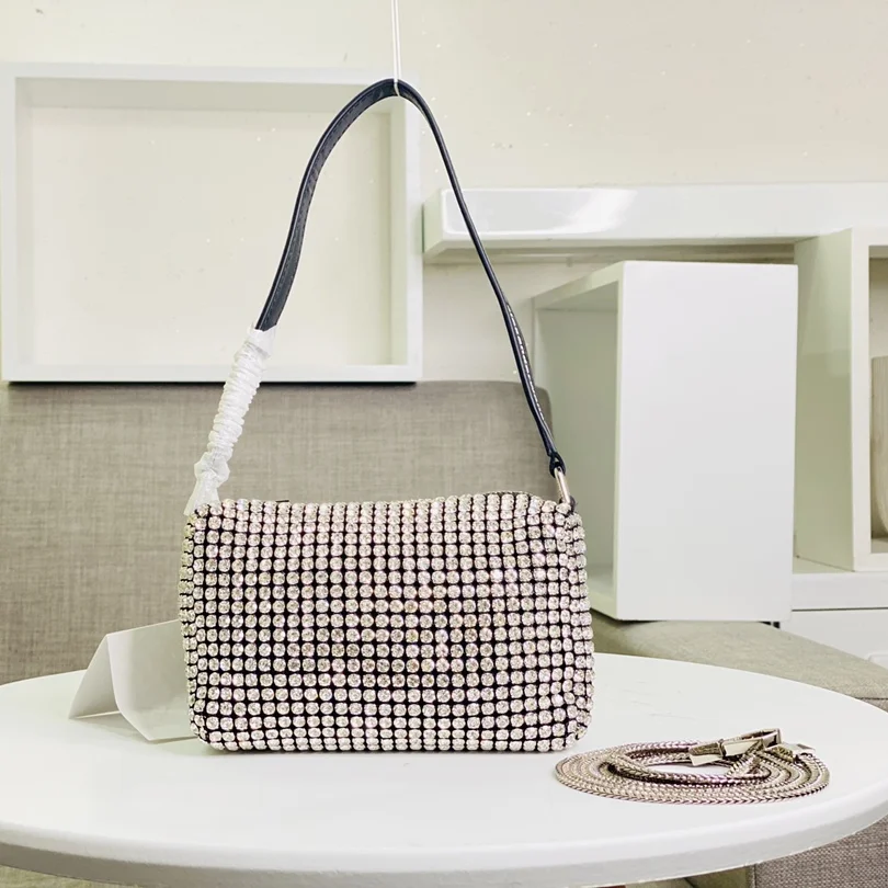 New fashion style cheap price diamond bags top quality small ladies luxury diamond handbags