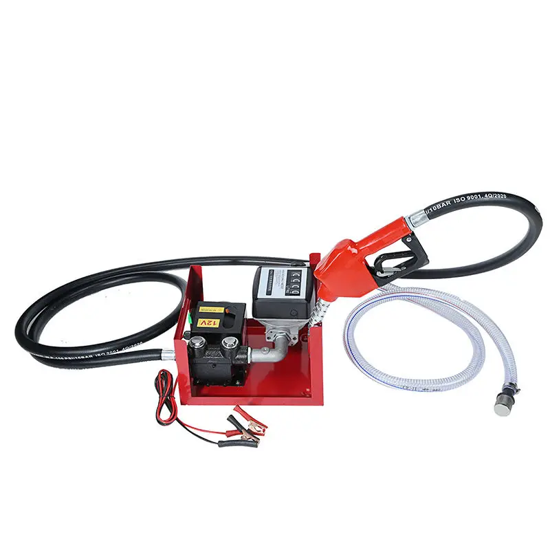 Dc 12V 24V Electric Metering Diesel Fuel Kerosene Oil Dispensing Transfer Dispenser Pump Kit With Mete Automatic Fuel Nozzle