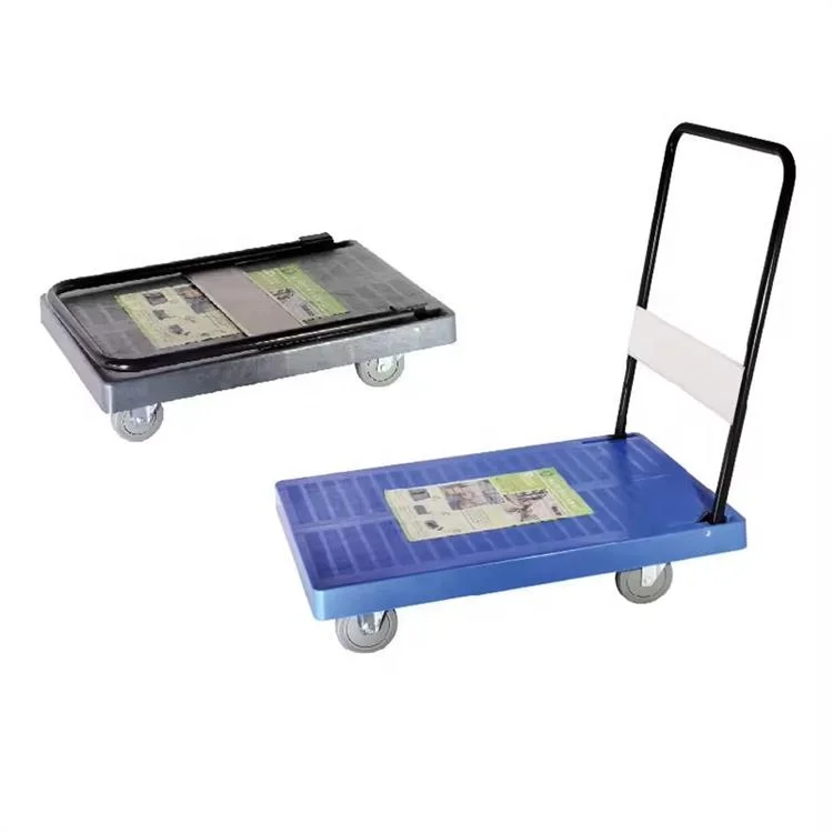 Plastic Folding Trolley Hand Carts Utility Transport Cart
