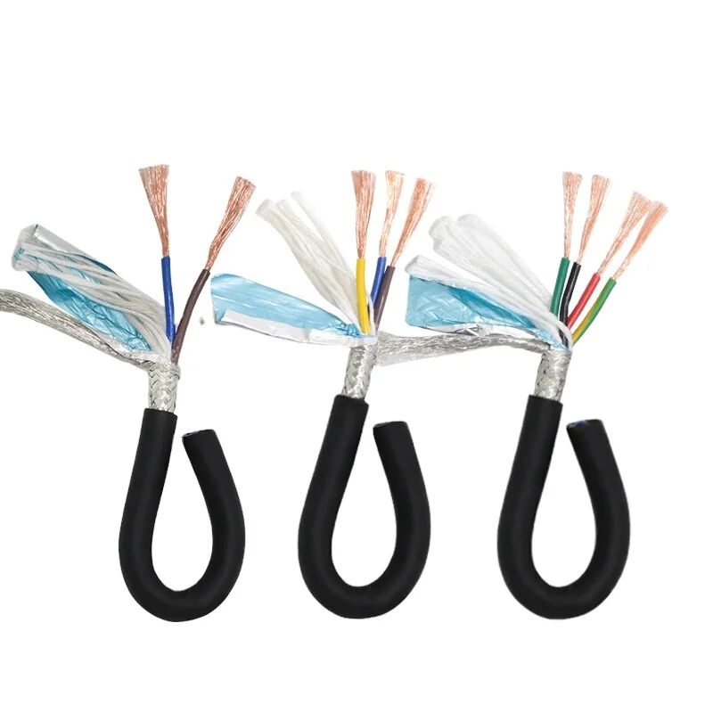 Pvc Flexible Twisted Pair Cable  Insulated Flexible Drag Chain Twisted Pair Cable Copper Wire 4,6,8,10,12,14,16,20,26 Core Cable